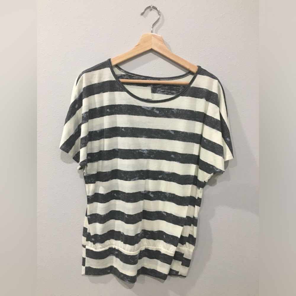 Black and white striped SCARLETT top